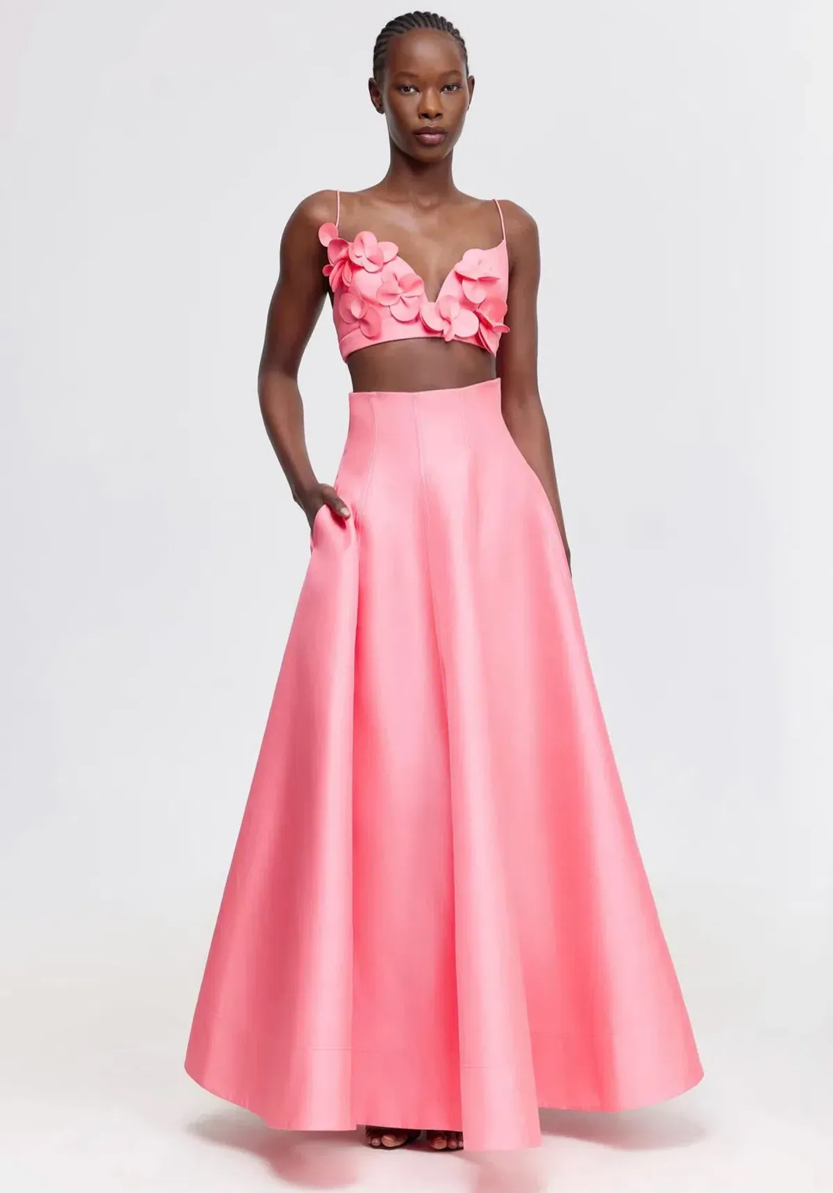 Acler Isla Top and Maxi Skirt Set Pink Rose Size 8 - Image 5
