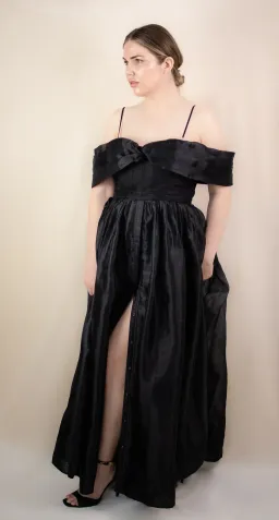 Aje Cordelia Corseted Maxi Dress Black Size 16 for rent on The Volte - image 4