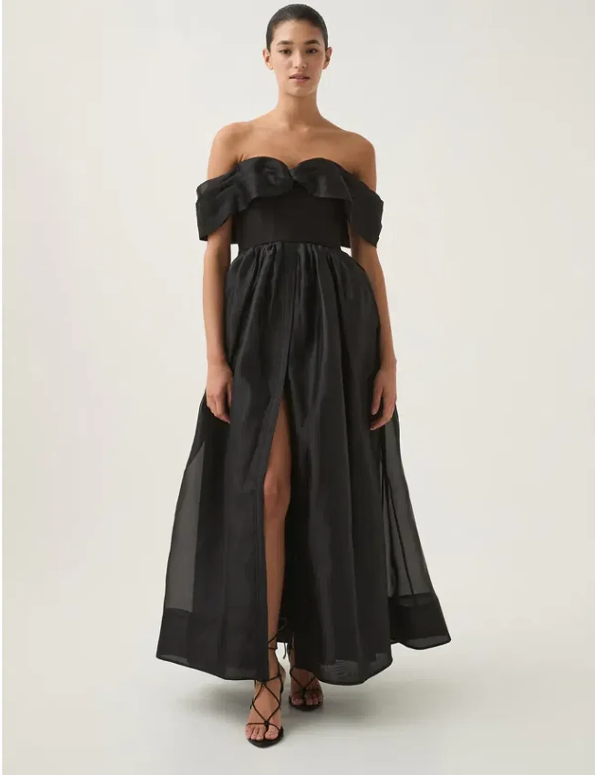 Aje Cordelia Corseted Maxi Dress Black Size 14 - Image 2