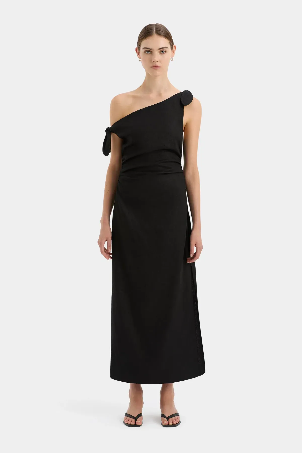 Sir the Label Bettina Off Shoulder Dress Black Size 10 - Image 1