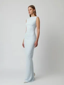 Effie Kats Verona Gown In Ice Blue Size M / AU 10 for rent on The Volte - image 4
