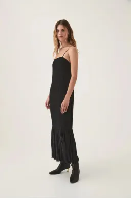 Aje Arris Fringed Maxi Dress Black Size 8  for rent on The Volte - image 3