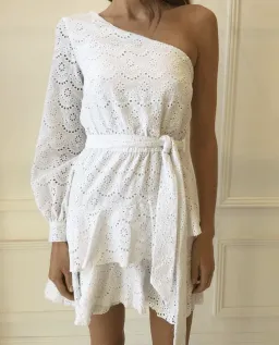 By Nicola The Eve Mini Dress White Size 8 for rent on The Volte - image 2