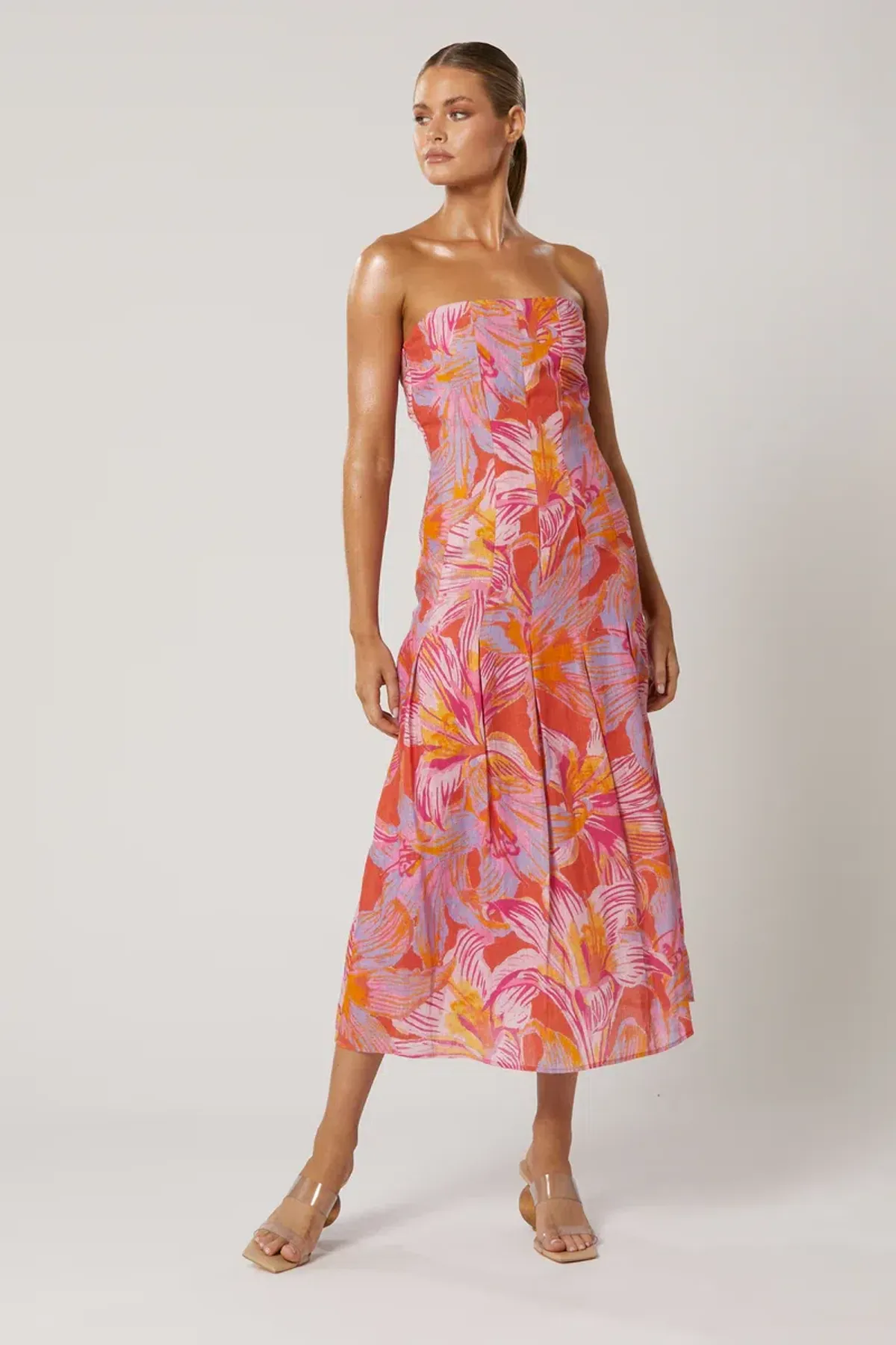 Winona Avalyn Midi Dress Floral Size 10 - Image 1