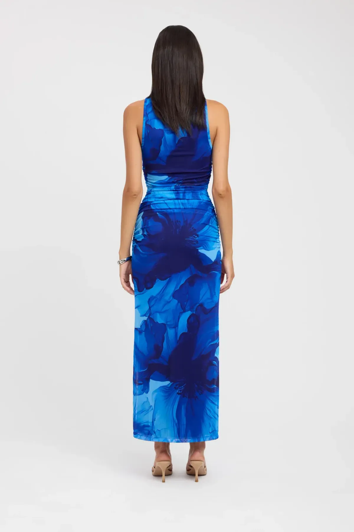 Kookai Rosalia Dress Blue Floral Size 8 - Image 3