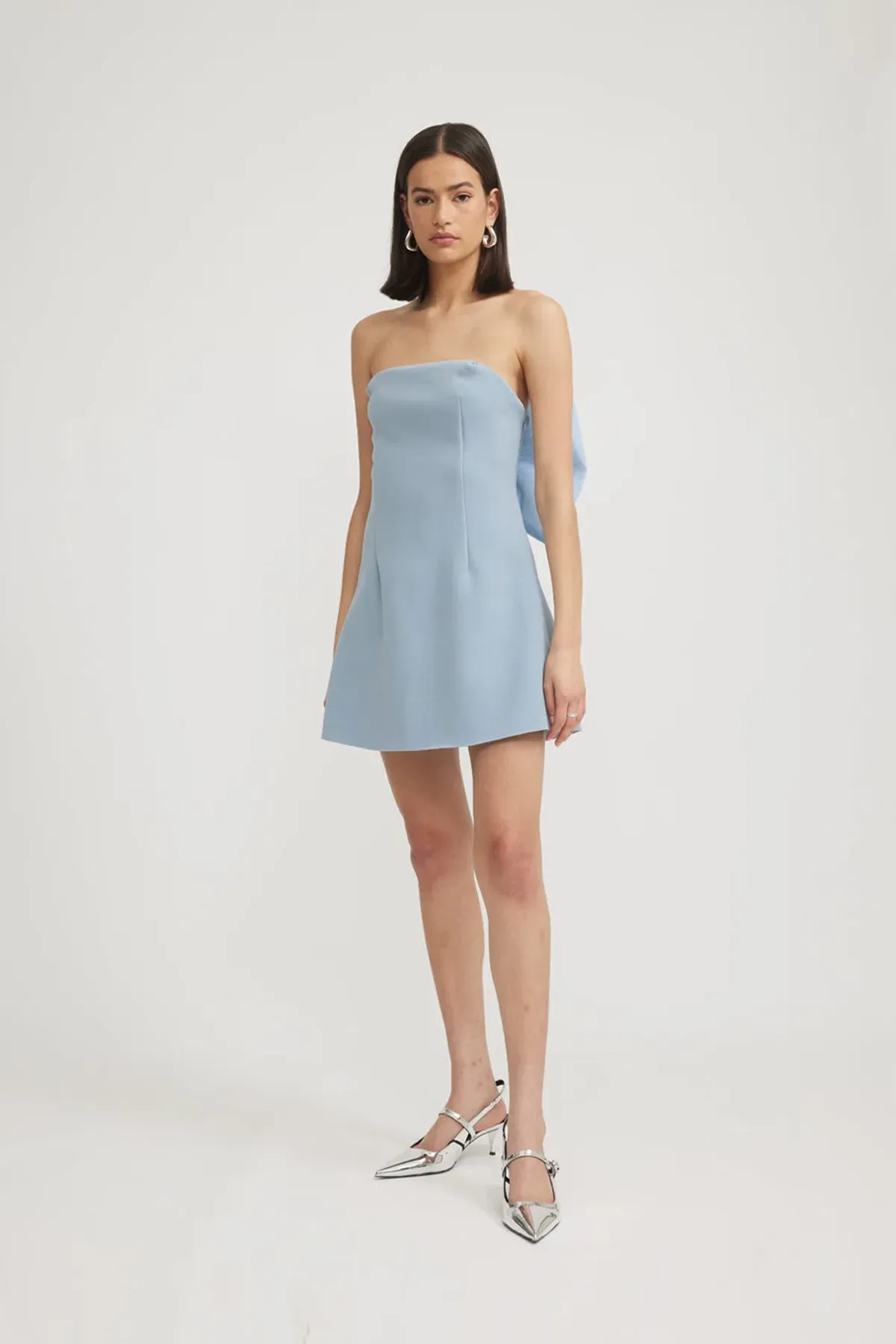 Tojhà Daria Mini Dress Powder Blue Size 8 - Image 2
