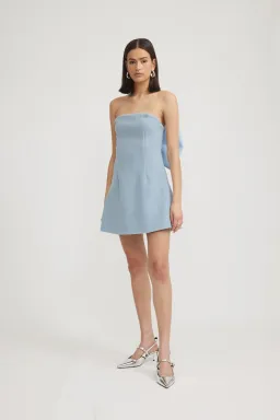 Tojhà  Daria Mini Dress  Powder Blue  Size 8 for rent on The Volte - image 2