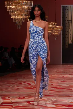 Alice McCall Daisy Daze Gown Blue Print Size 8  for rent on The Volte - image 1