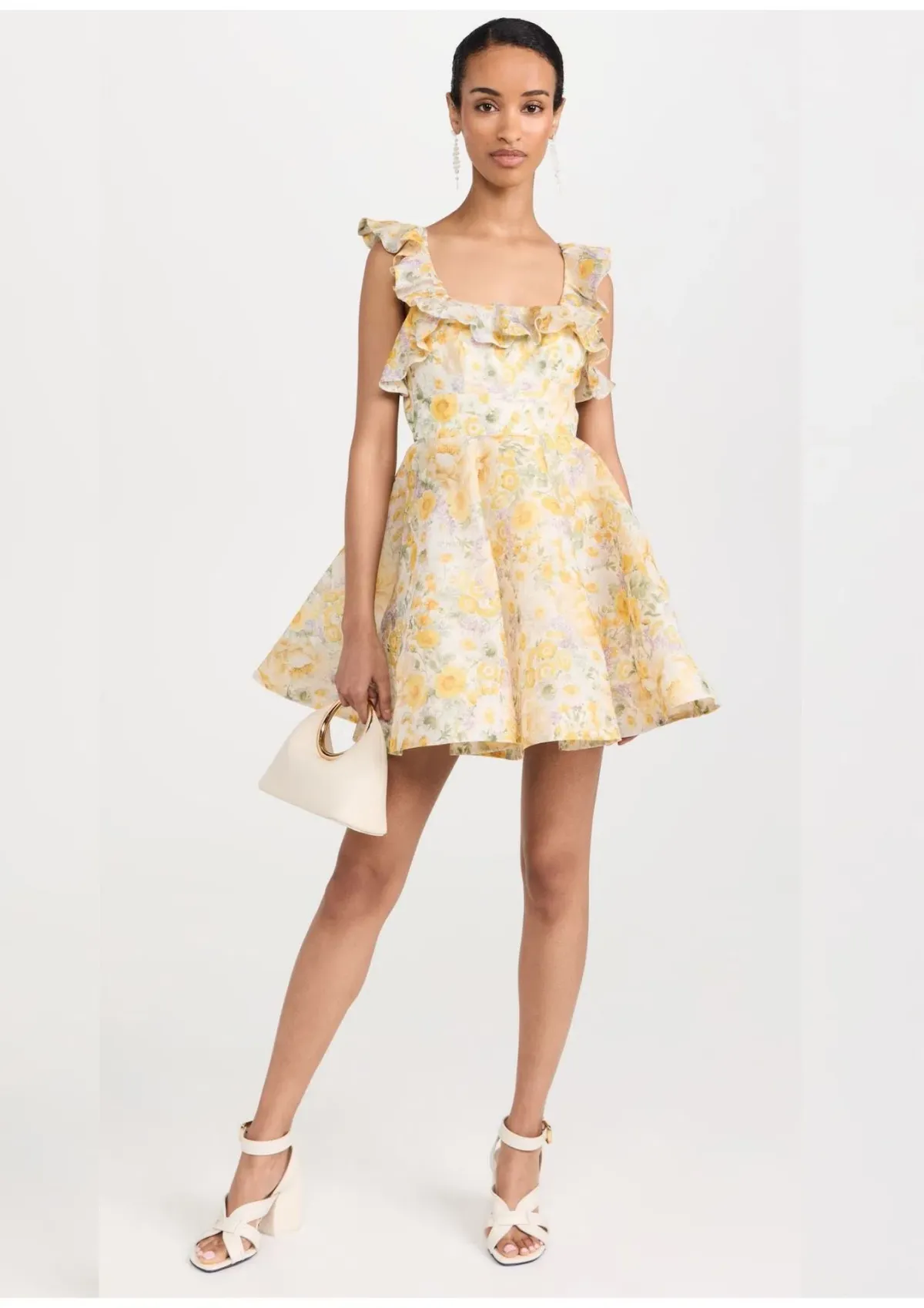Zimmermann Harmony Frilled Mini Dress Citrus Garden Print Size 1 (6)6 - Image 1