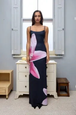 With Harper Lu Slip Dress in Pink Lily Floral Size S / AU 8 for rent on The Volte - image 1