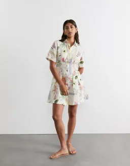 JAG Winona Flaneuse Corset Dress Print Size 14 for rent on The Volte - image 1