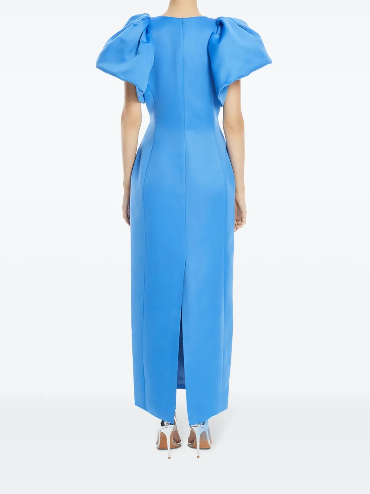 Leo Lin Lucinda Maxi Dress  Steel Blue Size 10  - Image 2