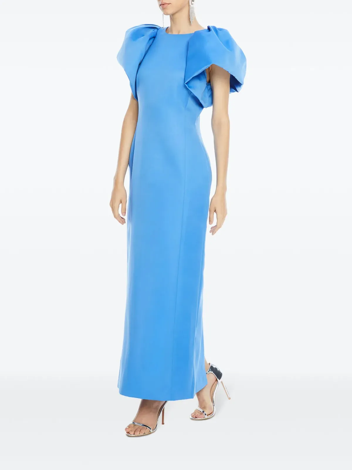 Leo Lin Lucinda Maxi Dress Steel Blue Size 14 - Image 1