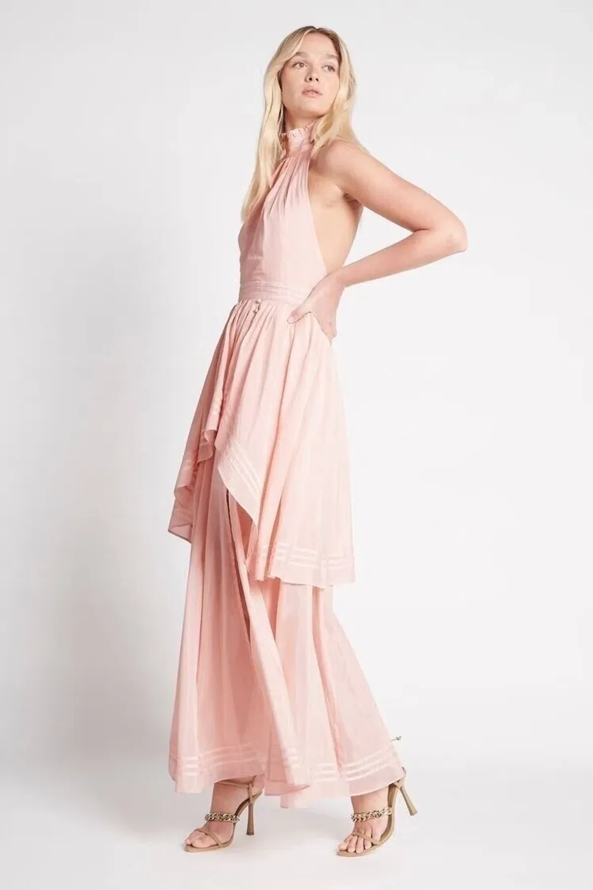 Aje Sienna Maxi Dress Blush Size 8 - Image 2