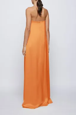 Anna Quan Delfina Strapless Dress Kumquat Size 6 for rent on The Volte - image 3