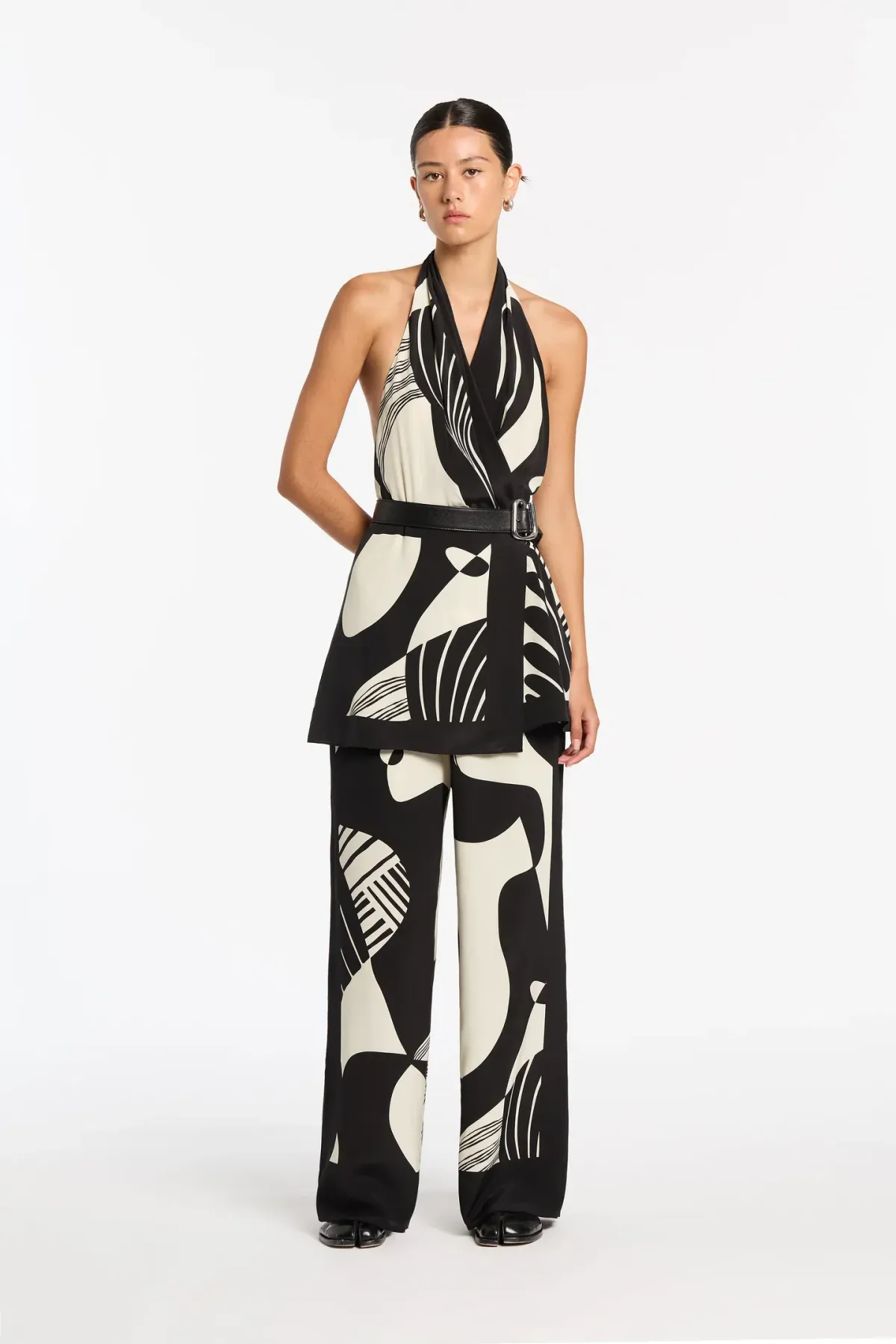 Sir the Label Realisme Pant in Papier Print Size AU 8 - Image 3