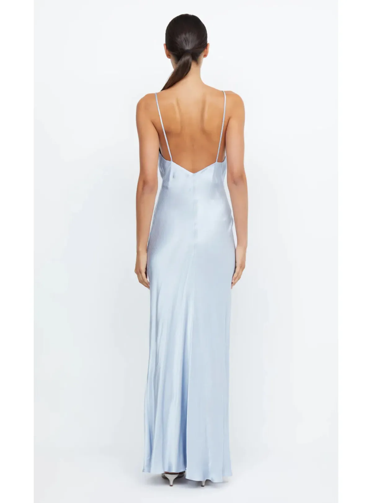 Bec & Bridge Moon Dance V Maxi Dress Dust Blue Size AU 6 - Image 5