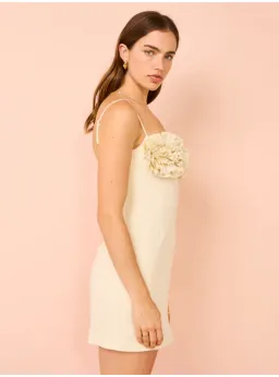 Rachel Gilbert Margot Mini Dress in Coconut Size 1 / AU 8 for rent on The Volte - image 3