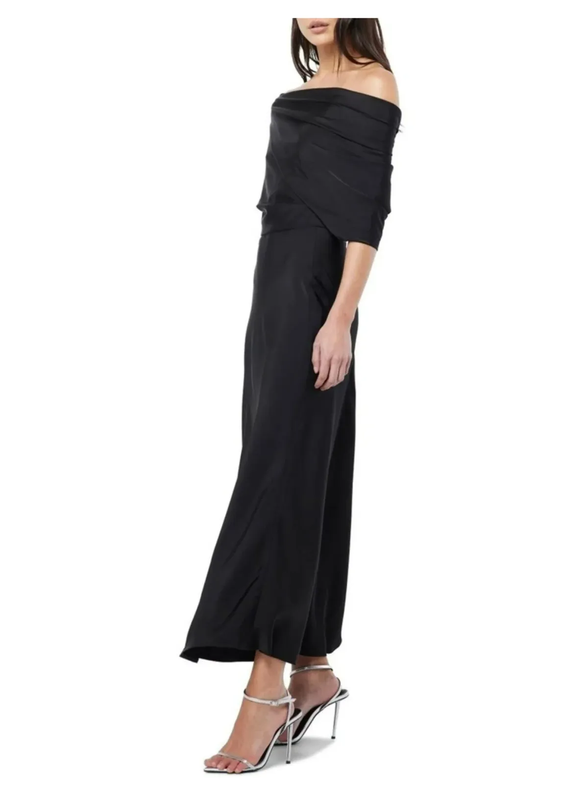 Mossman Love In The Dark Midi Dress Black Size AU 8 - Image 2