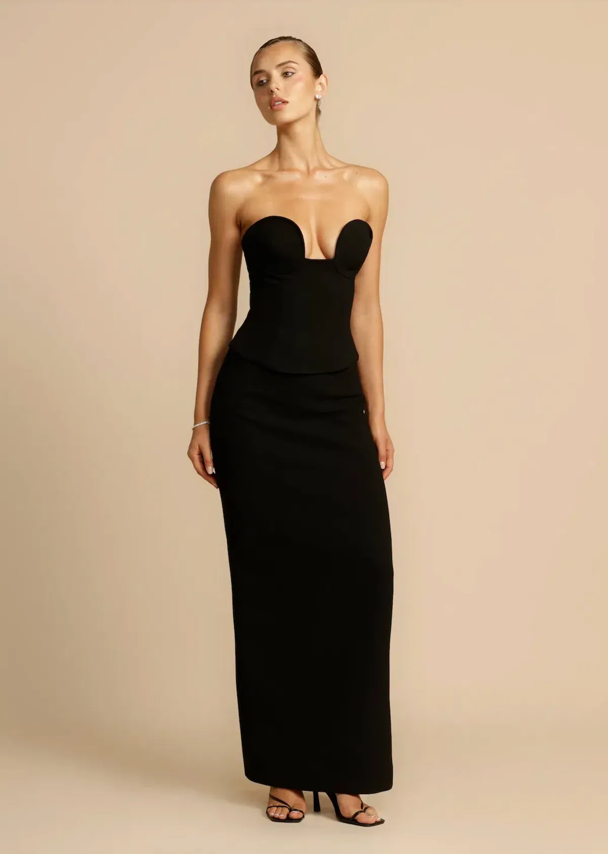 Arcina Ori Frida Bustier and Sloan Skirt Set Black Size S / AU 8 - Image 1
