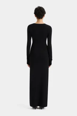 Sir the Label Kinetic Beaded Long Sleeve Maxi Dress Black Size 0 / AU 6 for rent on The Volte - image 3