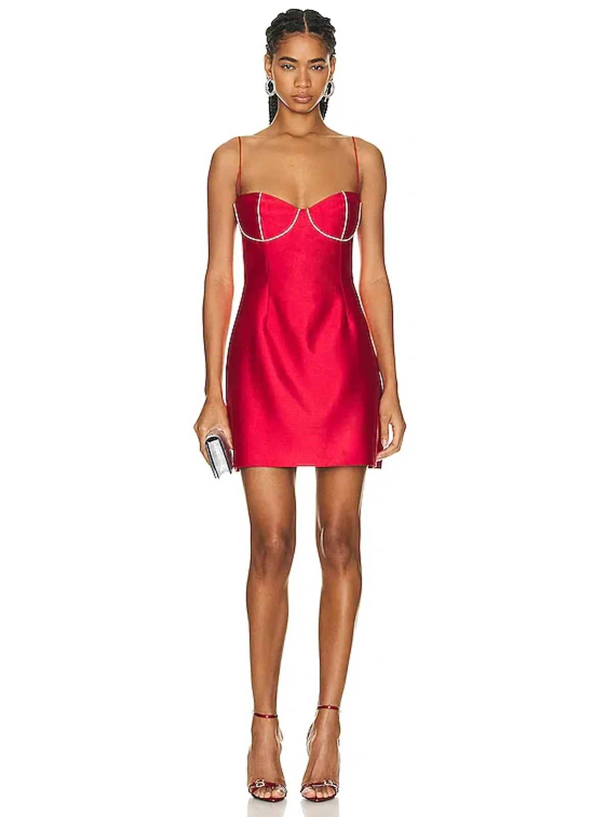 Rachel Gilbert Rozalia Mini Dress Red Size 6 - Image 1