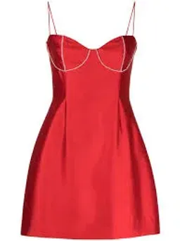 Rachel Gilbert Rozalia Mini Dress Red  Size 6 for rent on The Volte - image 3