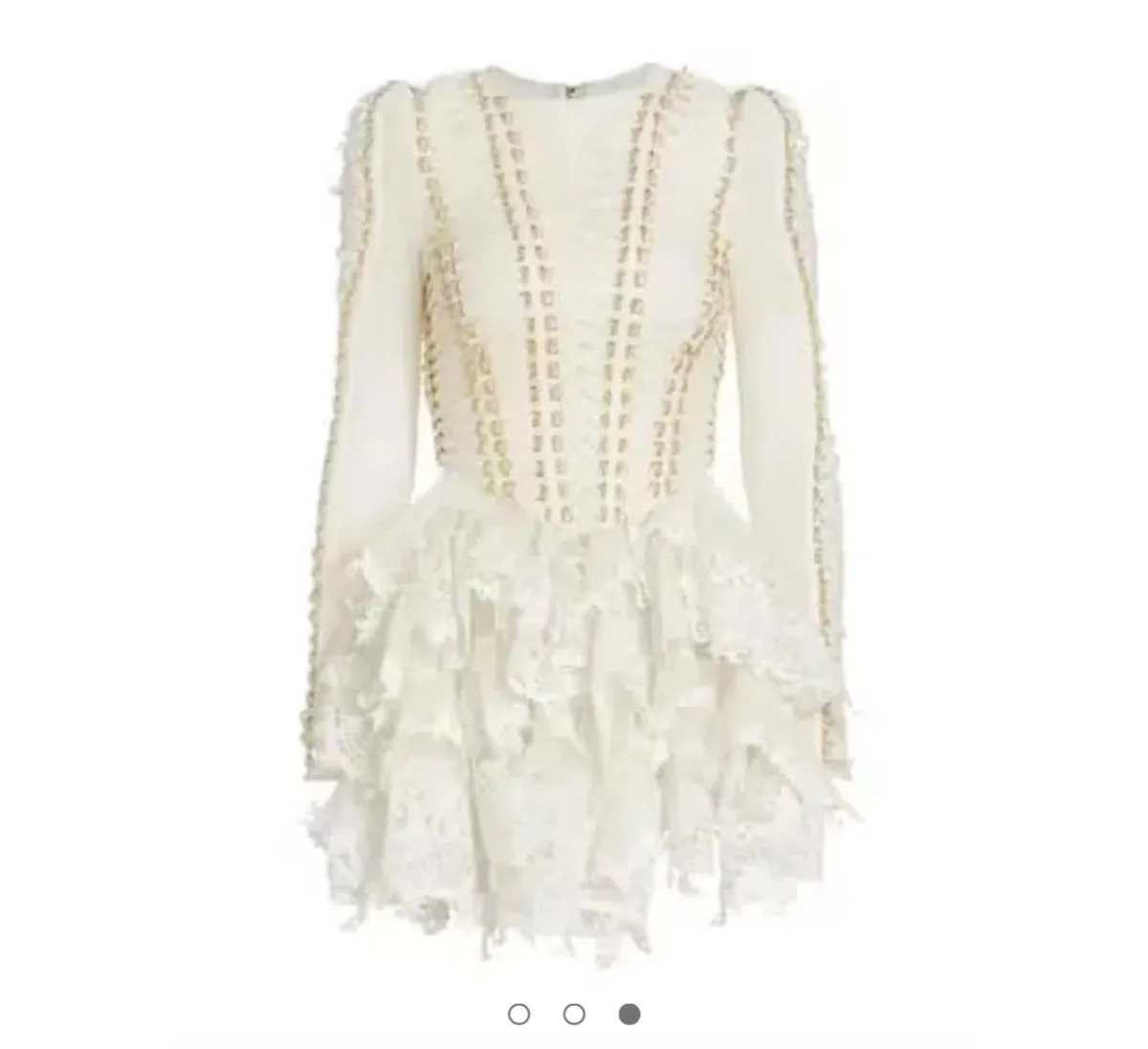 Zimmermann Coaster Corset Laced Dress in Natural Size 0/ Au 8 - Image 4