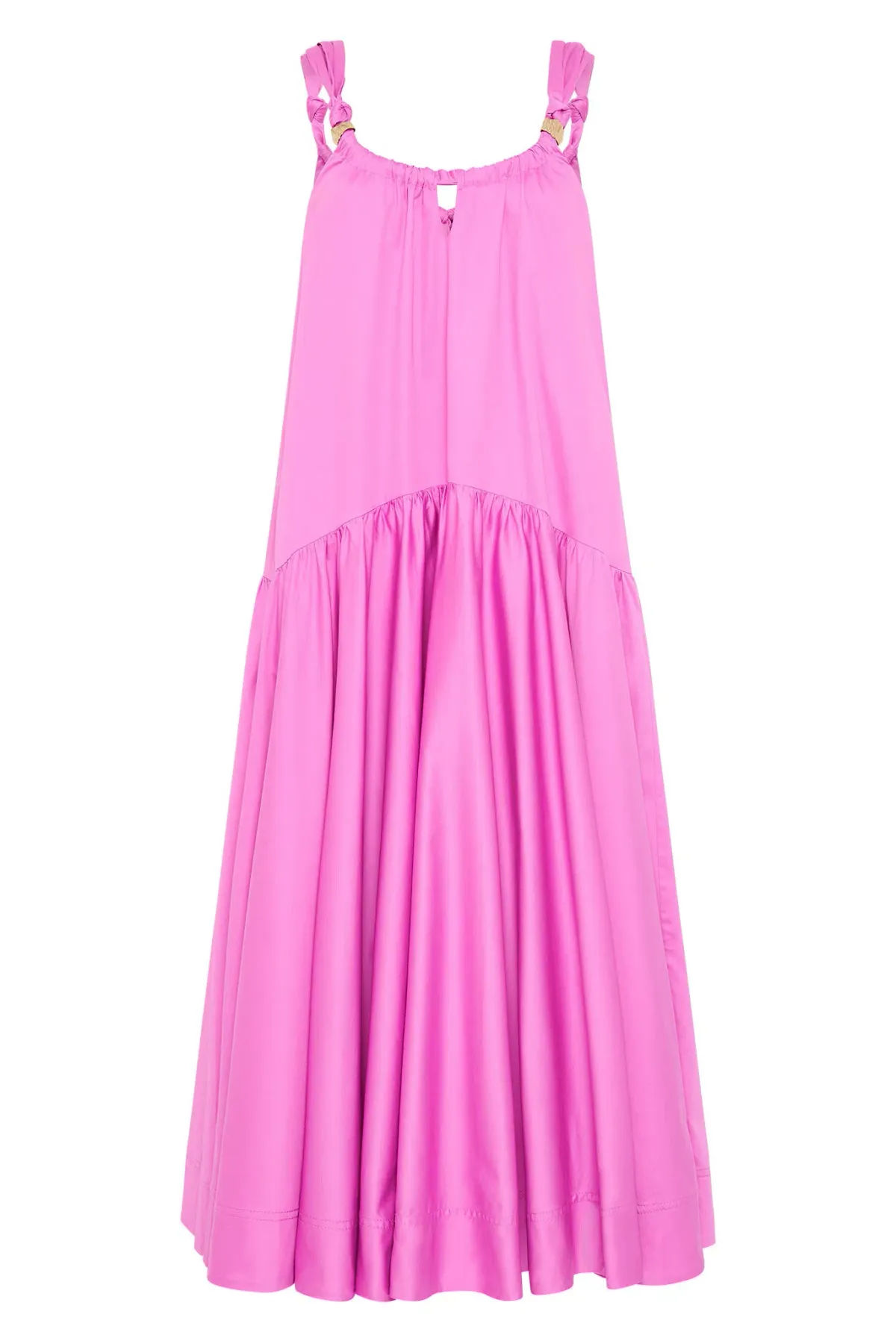 Aje Flora Midi Dress Muted Fuchsia Size 14 - Image 4