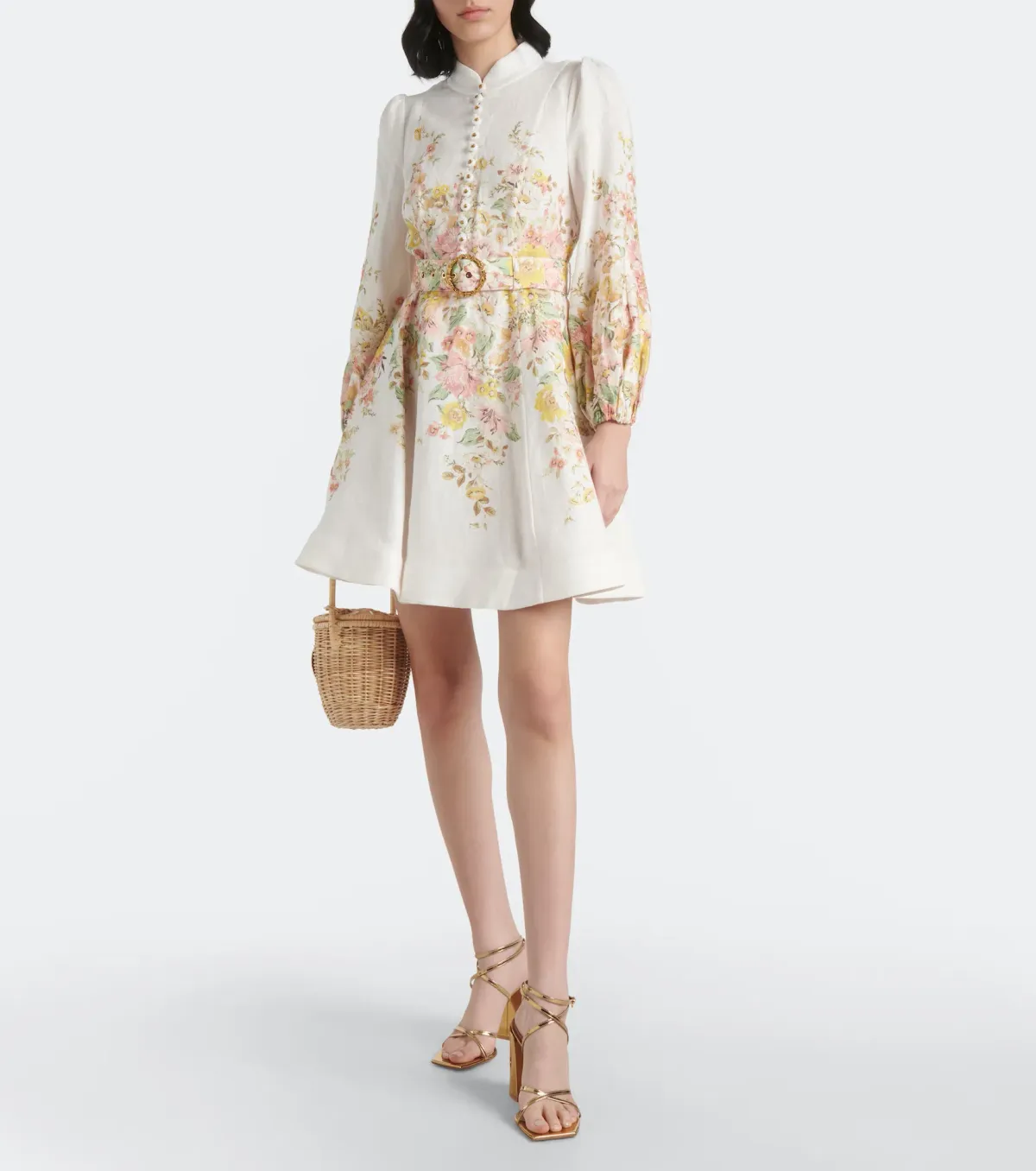Zimmermann Matchmaker Buttoned Mini Dress Size 0 / AU 8 - Image 1