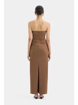 Sir the label Alba Strapless Gown in Mocha Size AU 6 for rent on The Volte - image 3
