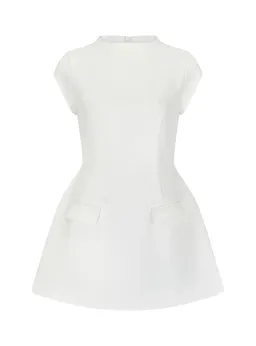 Odd Muse The Ultimate Muse Cap Sleeve Mini Dress White Size S / AU 8 for rent on The Volte - image 4