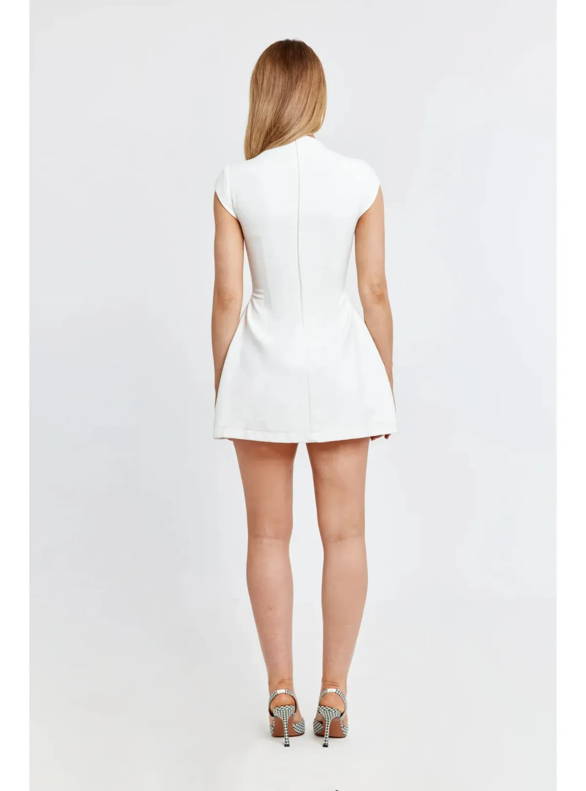 Odd Muse The Ultimate Muse Cap Sleeve Mini Dress White Size S / AU 8 - Image 3