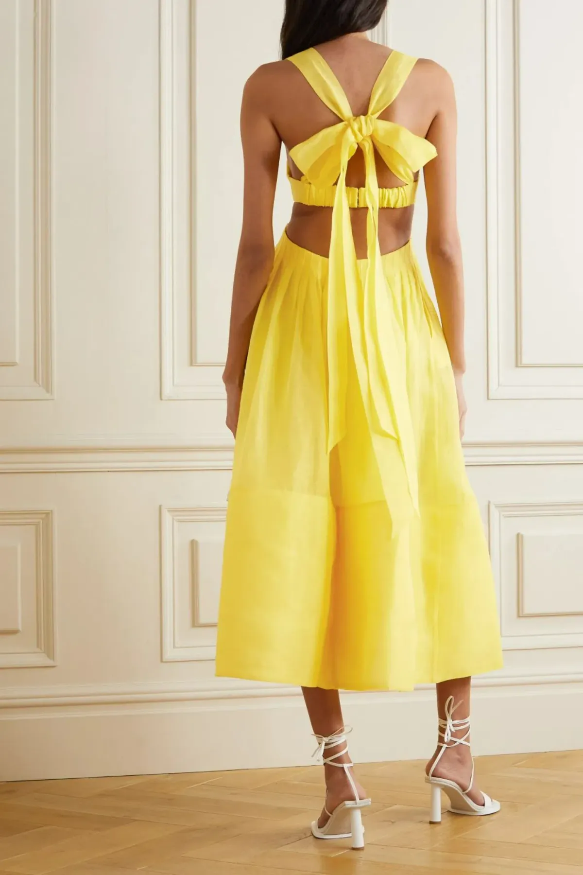Zimmermann Botanica Bralette Gown In Sunshine Yellow Size 1 / AU 10 - Image 2