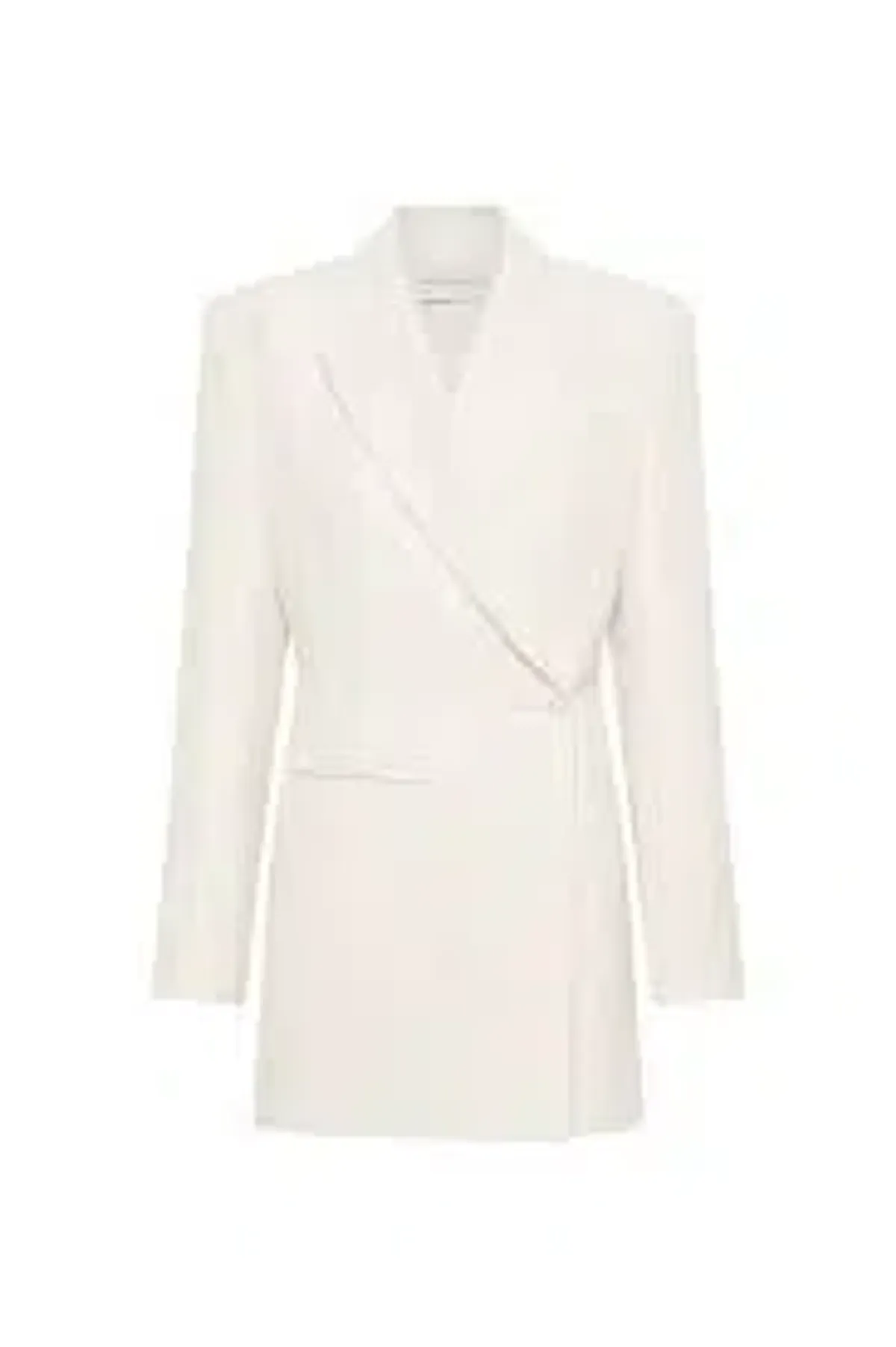 Camilla & Marc Riba Mini Blazer Dress in Cream Size 10 - Image 3