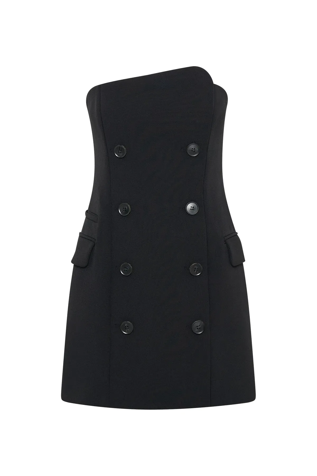 Camilla & Marc  Izola Tailored Mini Dress in Black Size 10 - Image 4