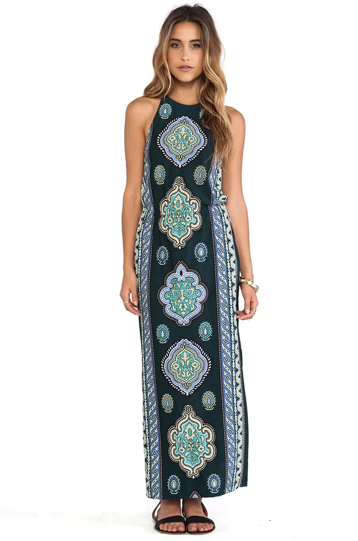 Tigerlily Mughal Midi Dress Print Size 6 - Image 1