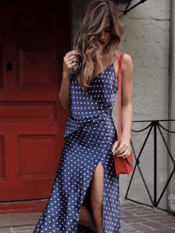 Bec & Bridge Bonjour Dress Navy Spots 10 for rent on The Volte - image 1