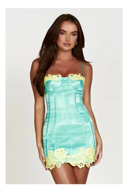 Meshki Tatiana Dress Mint Blue Size 10 for rent on The Volte - image 1
