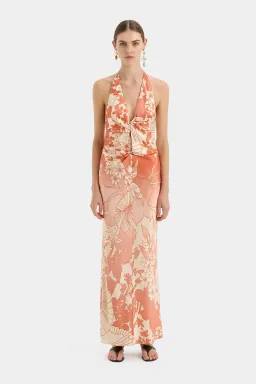Sir the Label Como Twist Dress Paradiso Print Size 1 / AU 8 for rent on The Volte - image 1