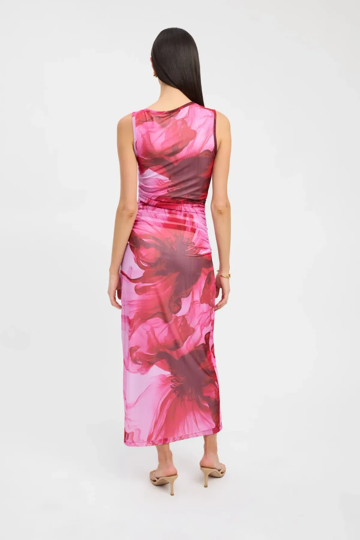 Kookai Rosalia Midi Dress Pink Size 8 - Image 3