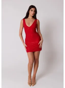 SLA the label Gigi Diamanté Dress Red Size AU 8 for rent on The Volte - image 3