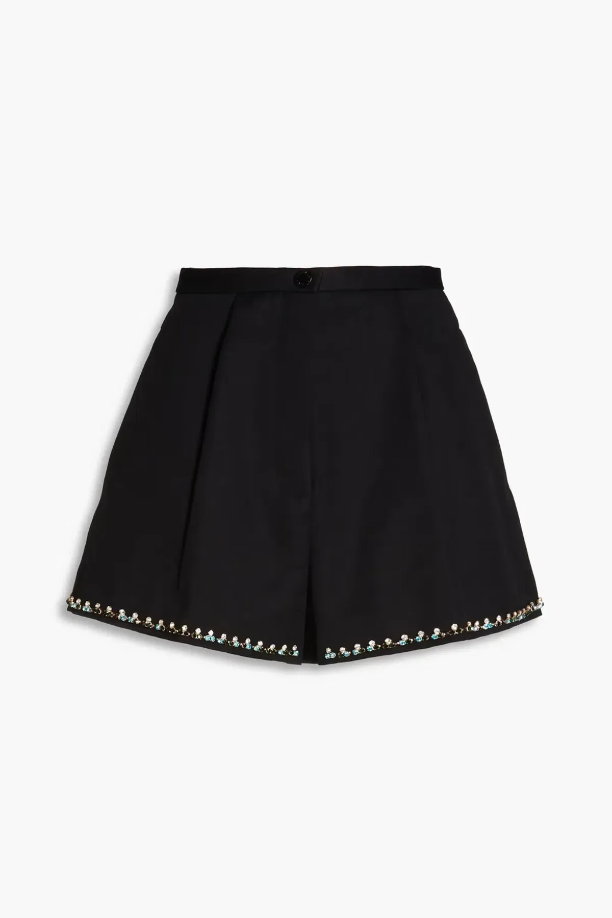 Sandro Fluro Satin Crop Pink, Effie Shirt Pink and Java Embellished Twill Shorts Black Size 8 - Image 6
