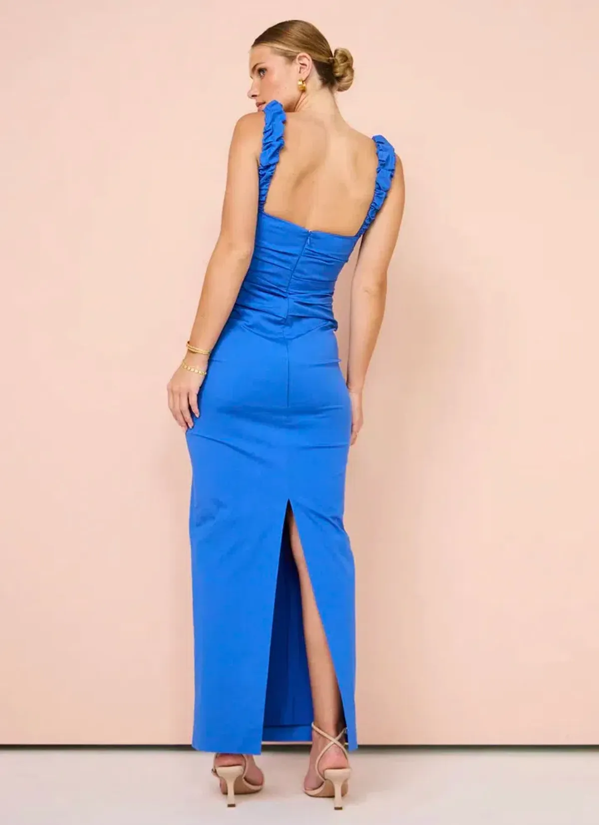 Sir The Label Sir Azul Balconette Gown In Cobalt Size 1 /Au 8 - Image 3