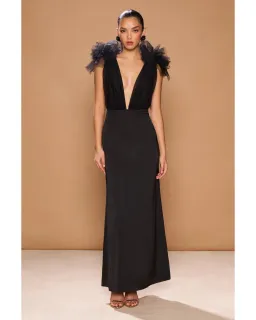 Sonya Moda Como Gown Noir Size AU 8 for rent on The Volte - image 1