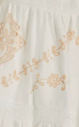 Alemais Embroidered Cecilia Midi Dress White Size AU 10  for rent on The Volte - image 5