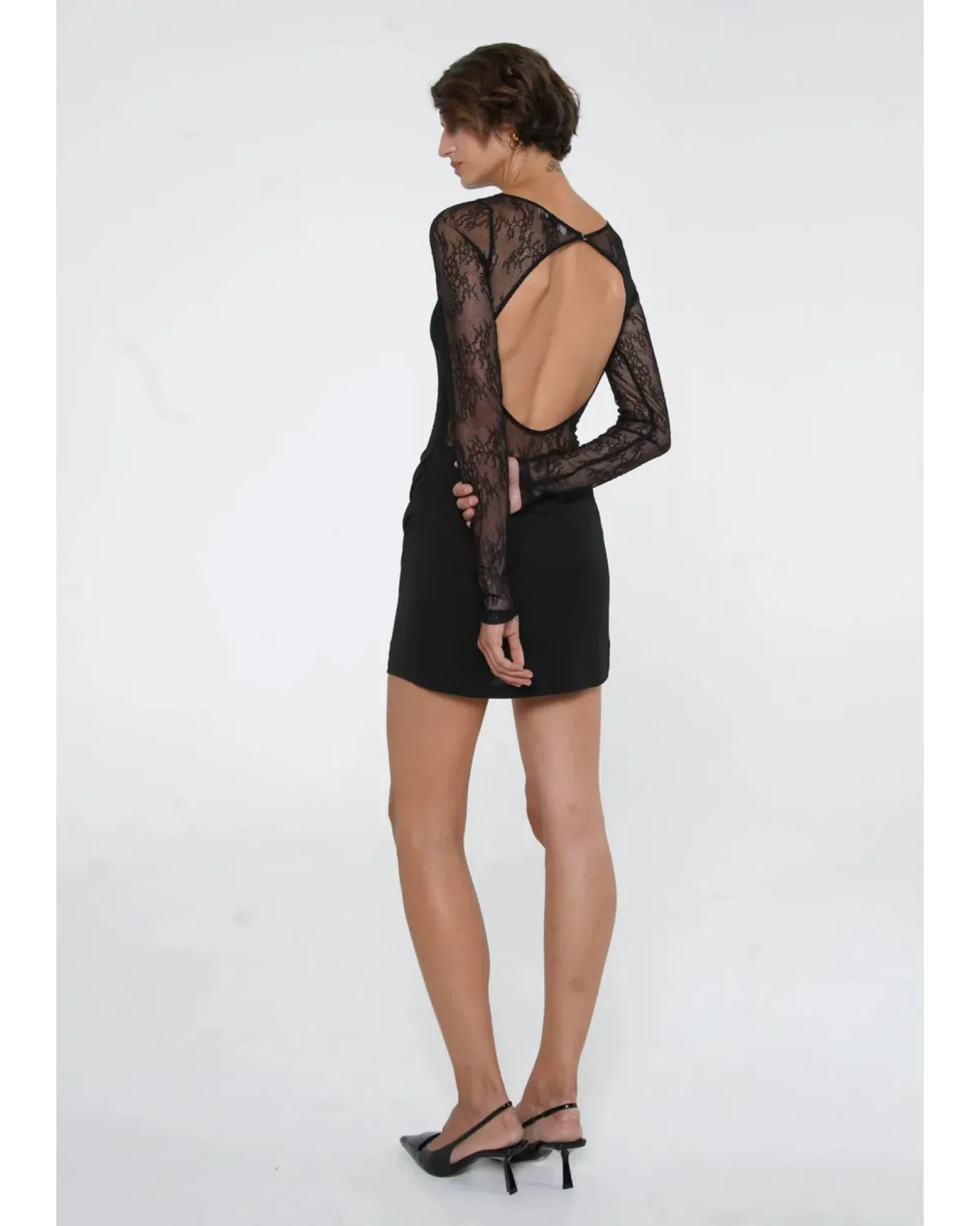 Benni Yana Lace Dress Black Size AU 6 - Image 2