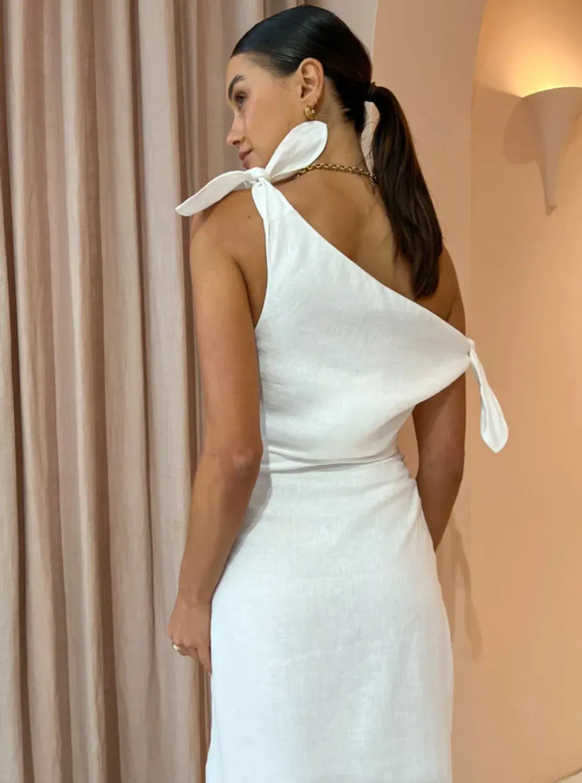 Sir the Label Bettina Off Shoulder Dress Ivory Size 12 - Image 3