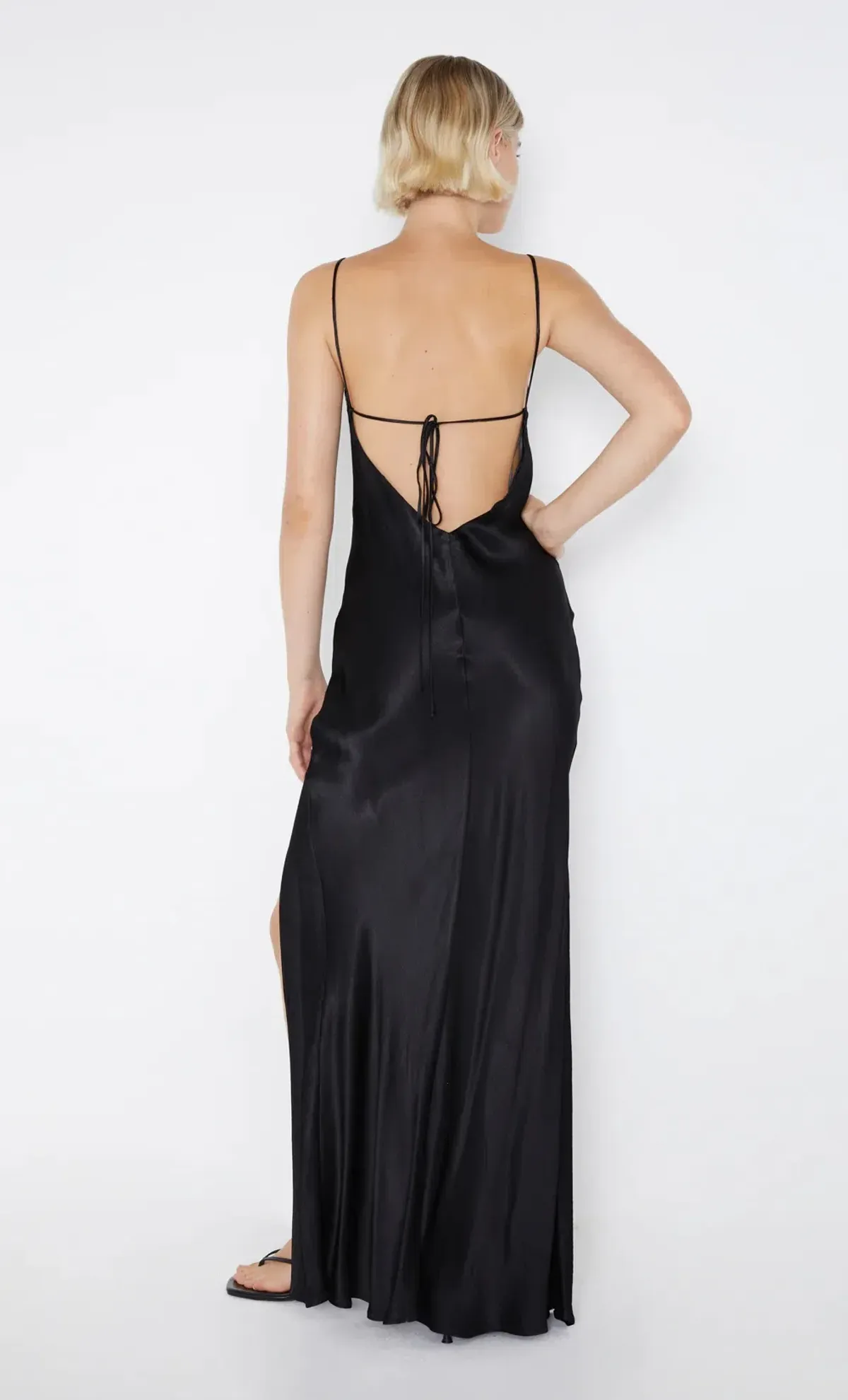 Bec & Bridge Ren Split Maxi Dress in Black Size 6 - Image 3