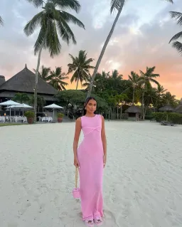 I Am Delilah Giselle Maxi Dress Raspberry Pink Size S / AU 8 for rent on The Volte - image 3